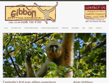 Tablet Screenshot of gibbonspottingcambodia.com